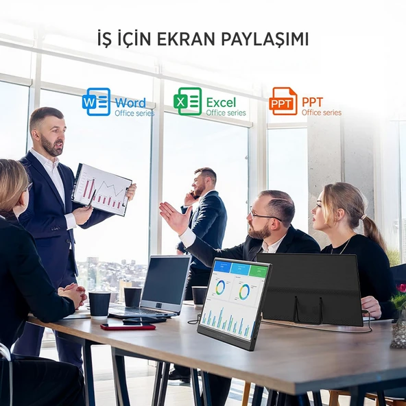 James Donkey  JDP15 15.6” 60Hz FHD IPS Taşınabilir Monitör (Ölü Piksel Garantili) - 3