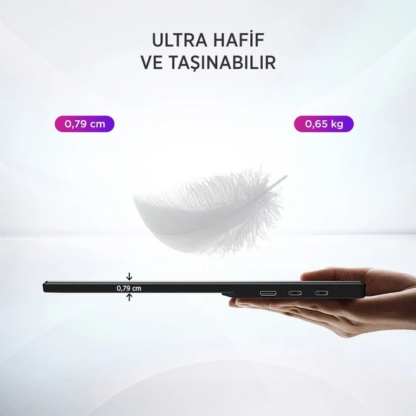 James Donkey JDP15 15.6” 60Hz FHD IPS Taşınabilir Monitör (Ölü Piksel Garantili) - 4