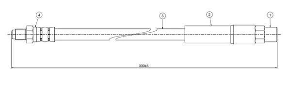 FREN HORTUMU ARKA BMW E30 E60 E61 E63 E64 E65 E66 34321159890 (2 ADET)