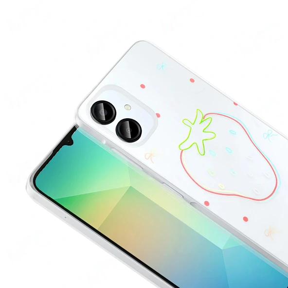 Samsung A06 Kılıf Şeffaf Figürlü Folk Sert Kapak - Resim 10