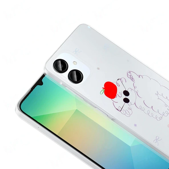 Samsung A06 Kılıf Şeffaf Figürlü Folk Sert Kapak - Resim 8