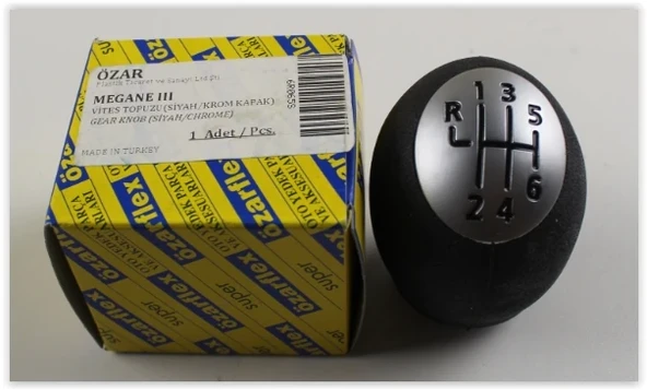 6R069 VİTES TOPUZU MEGANE 3-FLUENCE YENI MODEL. SİYAH-KROM ürün görseli