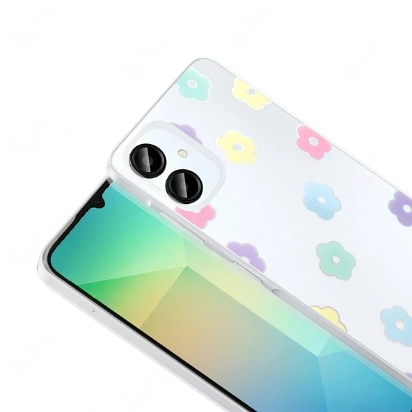 Samsung A06 Kılıf Şeffaf Figürlü Folk Sert Kapak - Resim 11