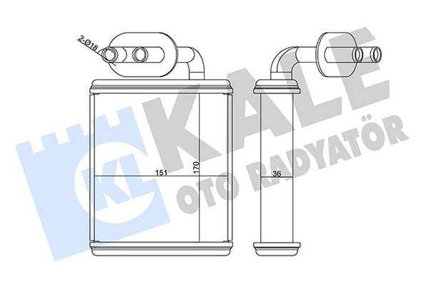 İsuzu Ticarı Kalorıfer Radyatoru İsuzu Npr66 Nqr70 Npr71 Turkuaz Otobus - Kale 358660 - Resim 1