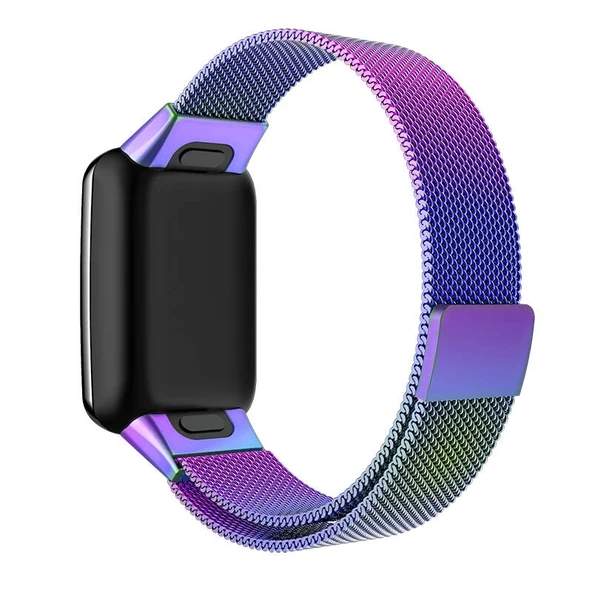 Xiaomi Mi Band 7 Pro Uyumlu-01 Metal Kordon - Resim 5