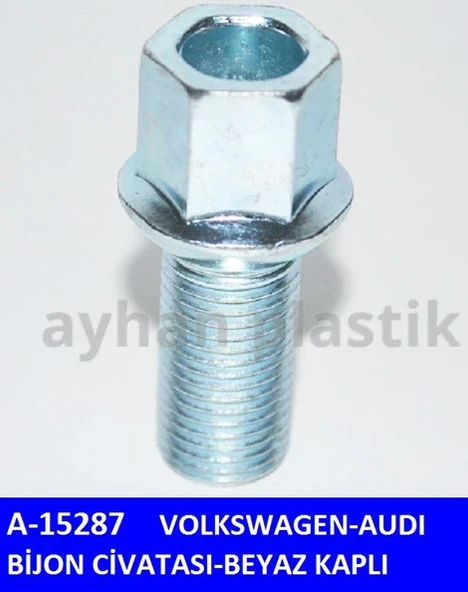 BİJON CİVATASI VOLKSWAGEN-AUDI BEYAZ KAPLI (10 ADET) ürün görseli