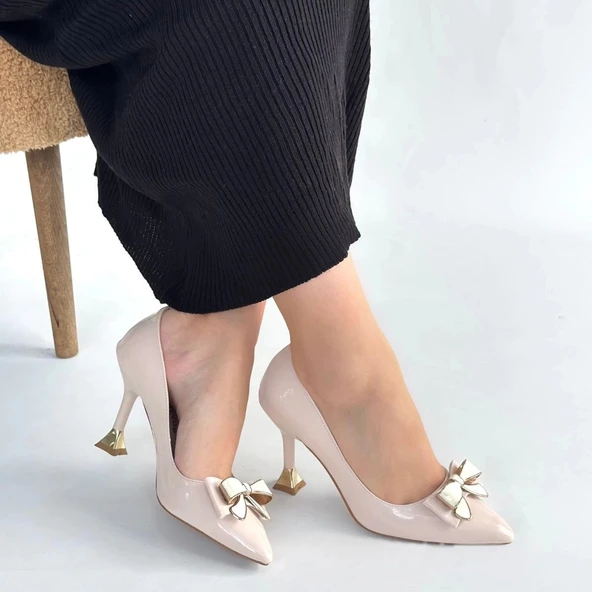 Coby Bej Rugan Topuklu Ayakkabı - Resim 4