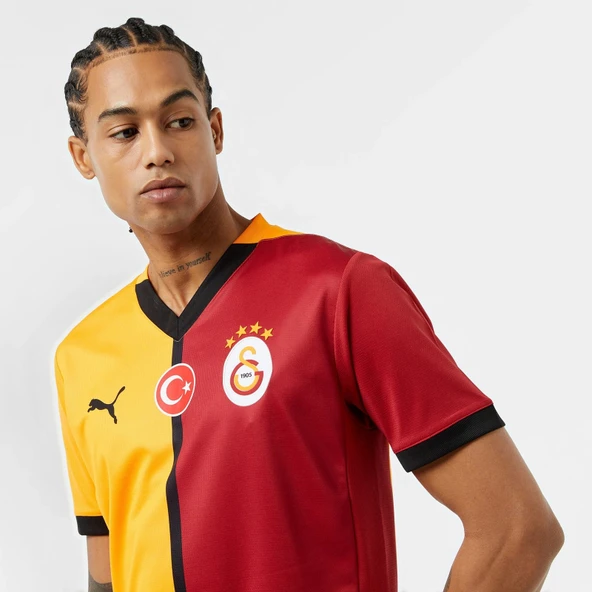 Puma 779656-01 Galatasaray 24/25 Kadın İç Saha Parçalı Forması Sarı-Kırmızı - 4