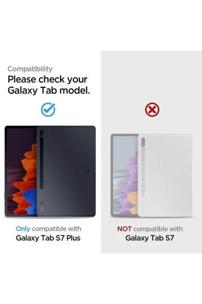 Spigen Galaxy Tab S7 Plus Cam Ekran Koruyucu Kolay Kurulum, Glas.tr Ez Fit Slim Hd - 7