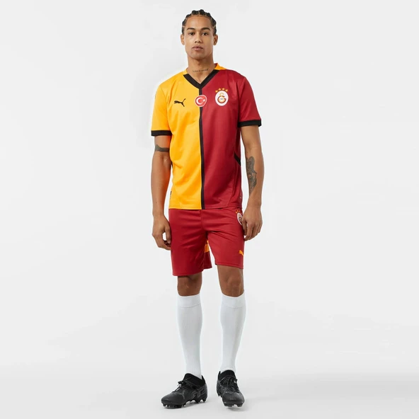 Puma 779656-01 Galatasaray 24/25 Kadın İç Saha Parçalı Forması Sarı-Kırmızı - 3