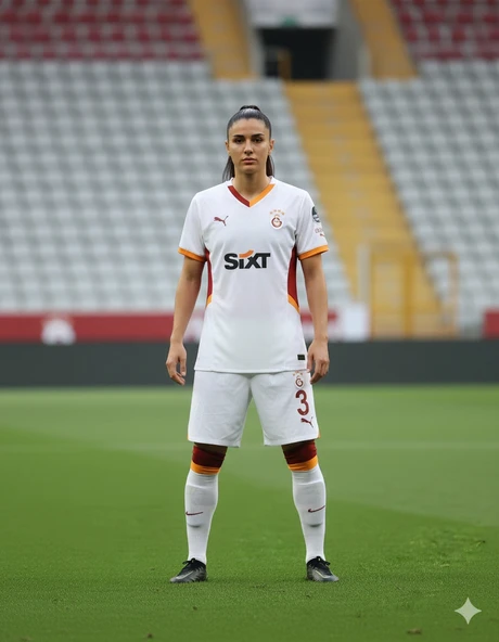 Puma 779657-02 Galatasaray 24/25 Kadın Deplasman Forması Beyaz