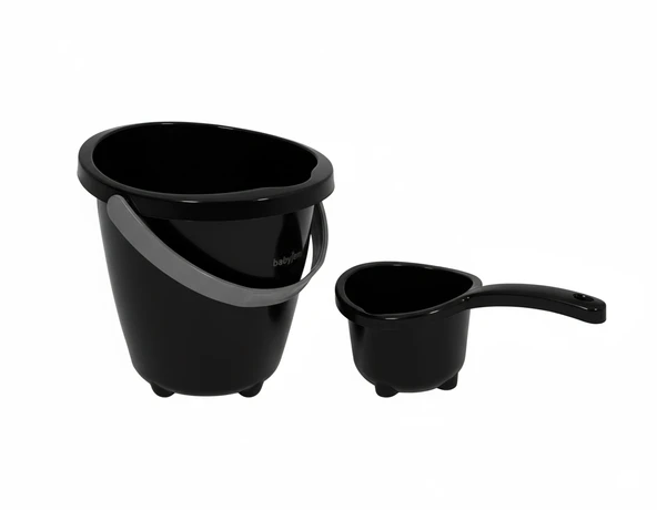 Babyjem Elegant Kova & Maşrapa Set Siyah - 2