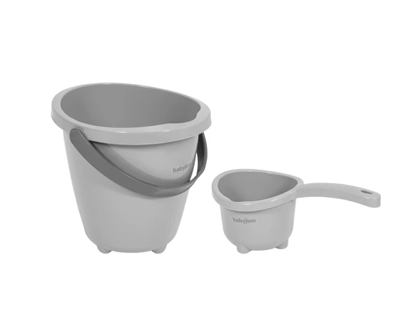 Babyjem Elegant Kova & Maşrapa Set Gri - 2