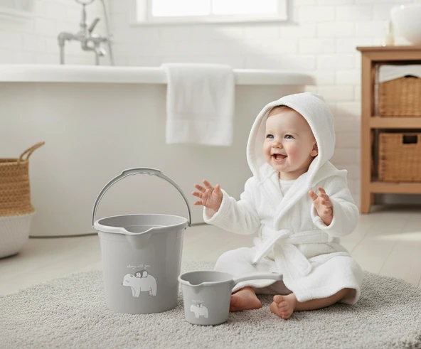 Babyjem Kova & Maşrapa Set Mat Gri