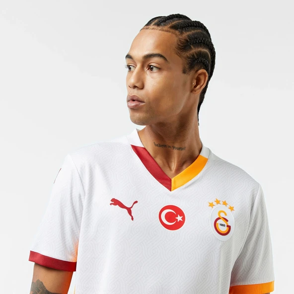 Puma 779652-02 Galatasaray 24/25 Erkek Deplasman Forması Beyaz - 4