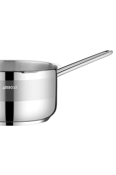 Saphire Paslanmaz Çelik Tüm Ocaklara Uygun Sosluk Sütlük 18 Cm - Resim 4