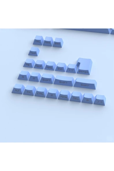 silabor 131 Tuş Keycaps ABS Tuş Takımı Yan Tuş Harf Mekanik Klavye Keycaps - Resim 3