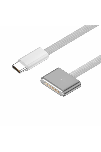 silabor Apple Dizüstü Bilgisayar için Uygun Type-c to Magsafe 3. Nesil Manyetik Hızlı Şarj Kablosu 140w ürün görseli