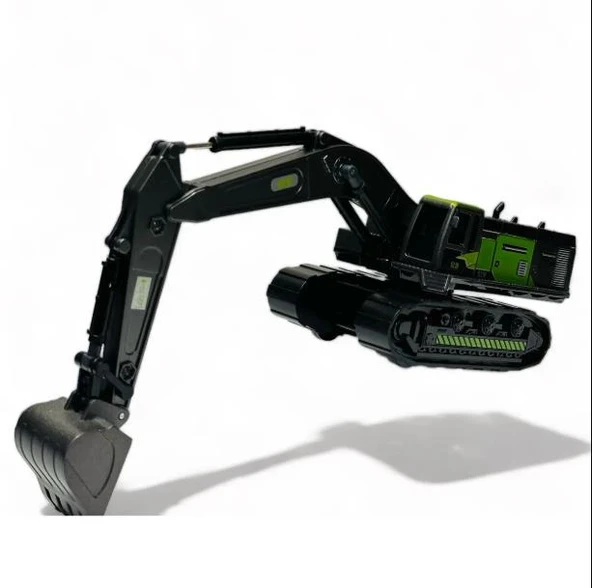 Oyuncak İş Makinaları Metal Uçlu Kepçe Dozer Sürtmeli Ekskavatör - Resim 4