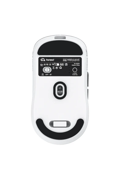 FreeWolf A6 Kablosuz Oyuncu Mouse, PAW3311 1000 Hz Hafif Profesyonel, Bluetooth Üç Modlu Bağlantı - Resim 5