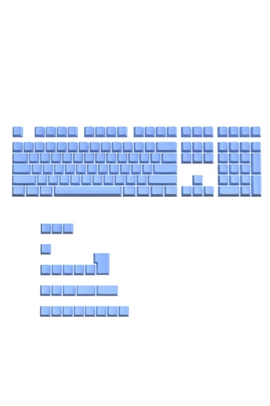 silabor 131 Tuş Keycaps ABS Tuş Takımı Yan Tuş Harf Mekanik Klavye Keycaps ürün görseli