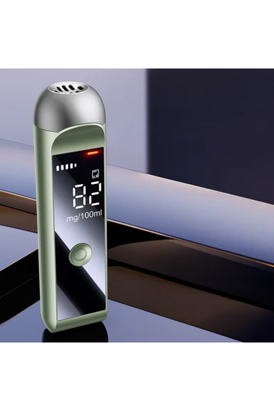 silabor Taşınabilir Alkol Test Cihazı, Hava Üflemeli Test Cihazı, Yüksek Hassasiyetli Promil Ölçer - Yeşil ürün görseli