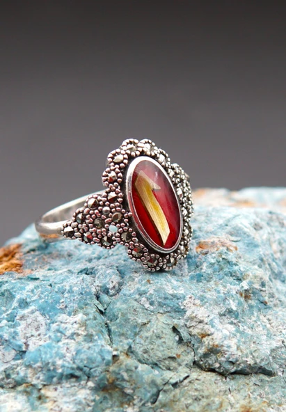 925 Ayar Gümüş Kadın Yüzük sy000105 ürün görseli 1