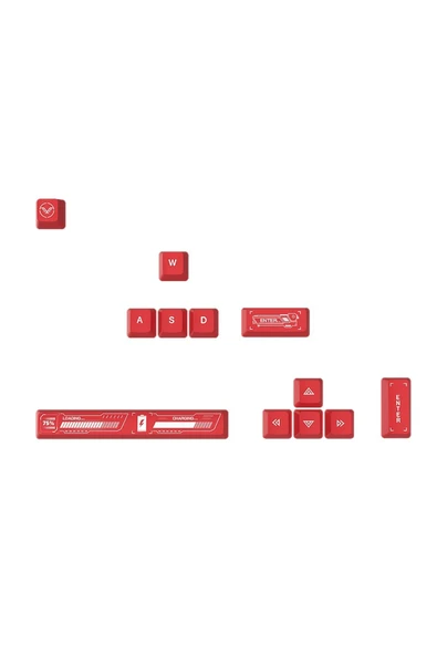 silabor 12 Tuş Keycaps PBT Tuş Takımı Mekanik Klavye Oyuncu Klavyesi Klavye Aksesuar ürün görseli