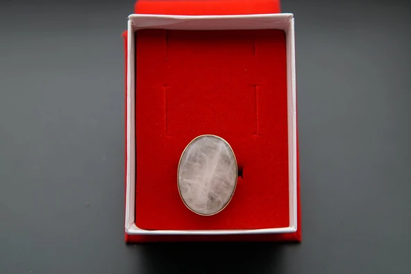 925 Ayar Gümüş ve Pirinç Otantik Kadın Yüzük sy000106 - Resim 5