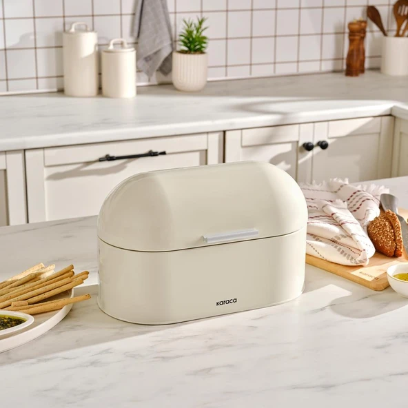 Karaca Dustin Ekmek Kutusu Krem - Resim 7