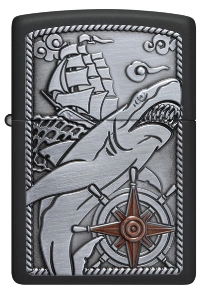 Zippo Shark Shıp Emblem 48120 (8-1) Çakmak ürün görseli