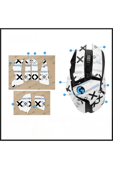 silabor G502 Fare Kaymaz Bant Çıkartma Tape Koruyucu Kavrama Bandı Yükseltme Kiti ürün görseli