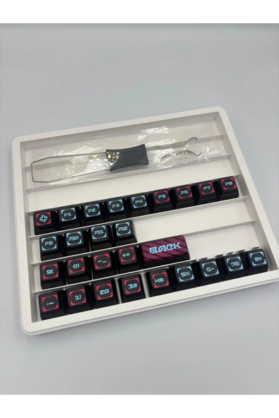 silabor 117 Tuş Mekanik Klavye Keycaps PBT Tuş Takımı Kutulu Tuş-Switch Sökme Aparatı ile Gönderim - Resim 6