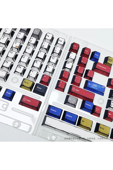 silabor 141 Tuş Keycaps Süblimasyon PBT Klavye Tuş Mekanik Klavye Tuş Takımı - Resim 2