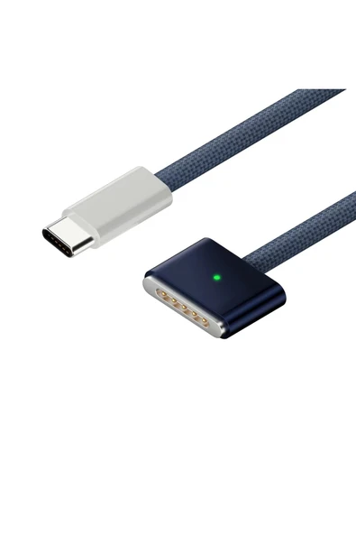 silabor Apple Dizüstü Bilgisayar için Uygun Type-c to Magsafe 3. Nesil Manyetik Hızlı Şarj Kablosu 140w ürün görseli