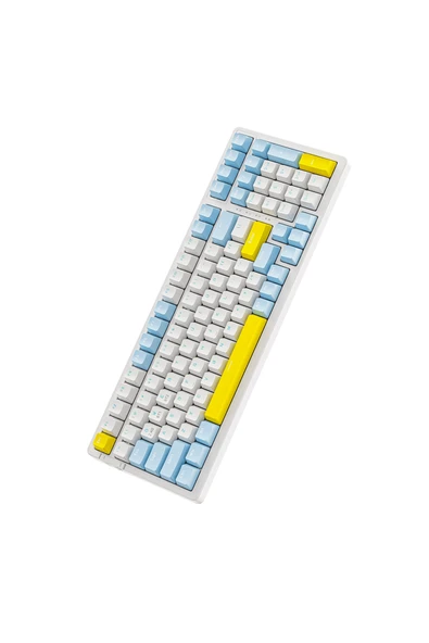 FreeWolf K96 Kablosuz Bluetooth Mekanik Oyuncu Klavyesi Hotswapp Oyuncu Klavyesi - Resim 3