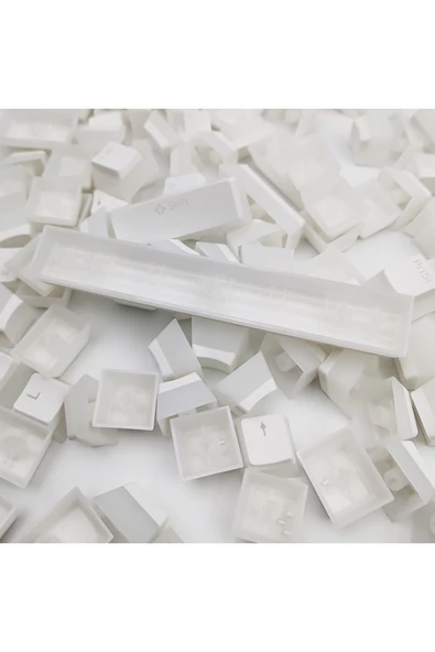 silabor 130 Keys Pudding Keycaps Klavye Tuş İki Renki Kalıplama Keycaps 15 - Resim 2