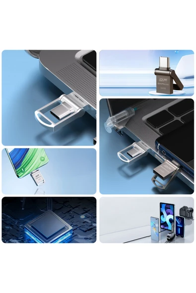 silabor USB Type-c Flash Bellek Çift Amaçlı Flash Sürücü 64GB - Resim 3