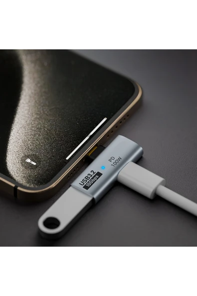 silabor Google TV Kutusu Adaptörü, Ekran Projeksiyonu Şarj, OTG ve Type-C - USB Adaptörü - Resim 3