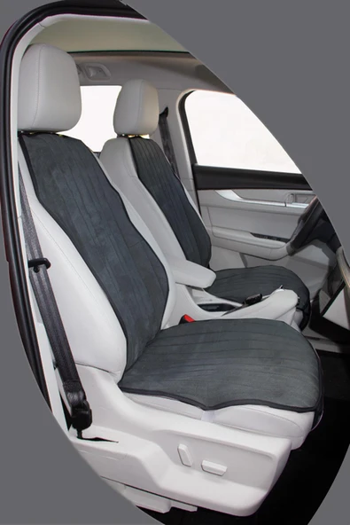 Bod Togg T10F Tay Tüyü Cepli Oto Koltuk Koruyucu Kılıf İyon Serisi Füme - Resim 2