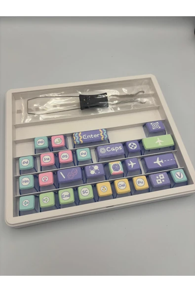 silabor 117 Tuş Mekanik Klavye Keycaps PBT Tuş Takımı Kutulu Tuş-Switch Sökme Aparatı ile Gönderim - Resim 3