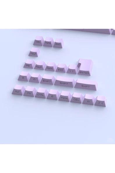 silabor 131 Tuş Keycaps ABS Tuş Takımı Yan Tuş Harf Mekanik Klavye Keycaps - Resim 4