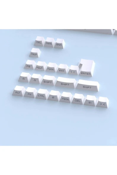 silabor 131 Tuş Keycaps ABS Tuş Takımı Yan Tuş Harf Mekanik Klavye Keycaps - Resim 5