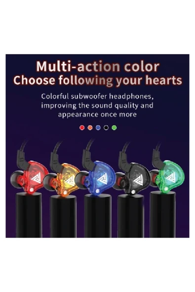 silabor Ak6 3.5mm Kulak Kablolu Subwoofer Spor Kulaklık, Kablo Uzunluğu: Yaklaşık 1.2m - Resim 2