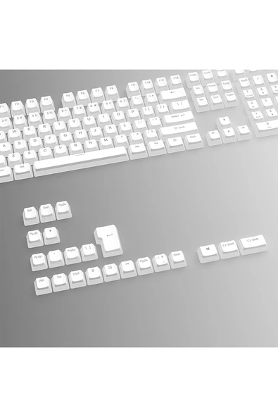silabor 130 Keys Pudding Keycaps Klavye Tuş İki Renki Kalıplama Keycaps 15 - Resim 4