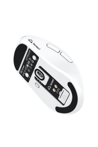 FreeWolf A7 Üç Mod Kablosuz Fare Hafif PAW3311 Oyun BT Ekran Fare RGB Şarj Standı Fare ile - Resim 3