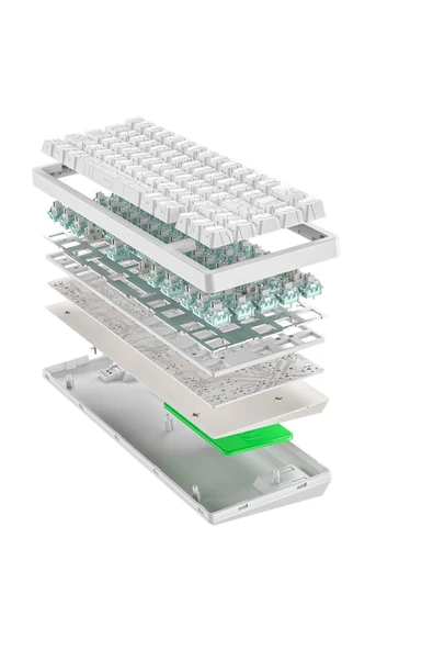 FreeWolf F68 Pro Oyun Klavyesi Manyetik Switch 3 Modlu Kablosuz Bluetooth Kablolu, 8K/1K RGB Klavye - Resim 2