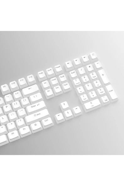 silabor 130 Keys Pudding Keycaps Klavye Tuş İki Renki Kalıplama Keycaps 15 - Resim 6