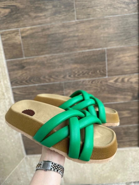 Tenda Yeşil Cilt Terlik ürün görseli