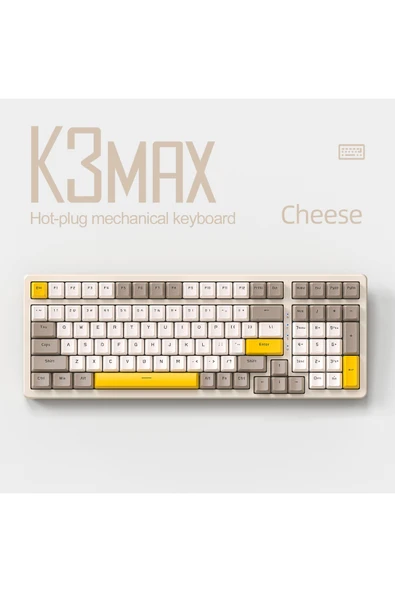 FreeWolf K3 Max Klavye Red Switch Oyuncu Klavyesi Gaming Mekanik 100 Tuşlu Hotswapp - Resim 3